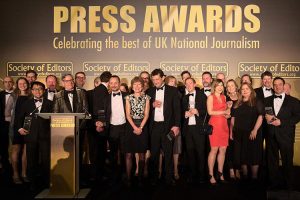 National Press Awards UK event planning and management