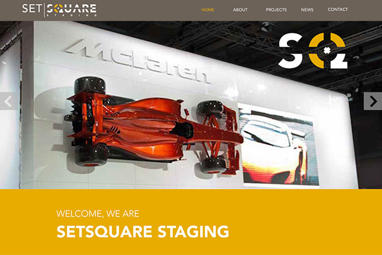 Setsquare Staging website concept